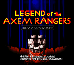 Super Mario RPG - Legend of the Axem Rangers Title Screen